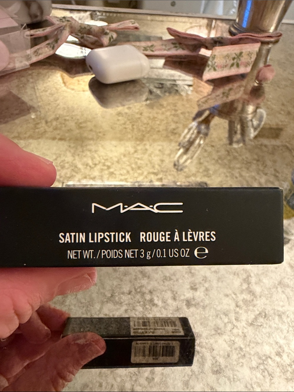 MAC Cosmetics Satin Lipstick amorous in Black Packaging